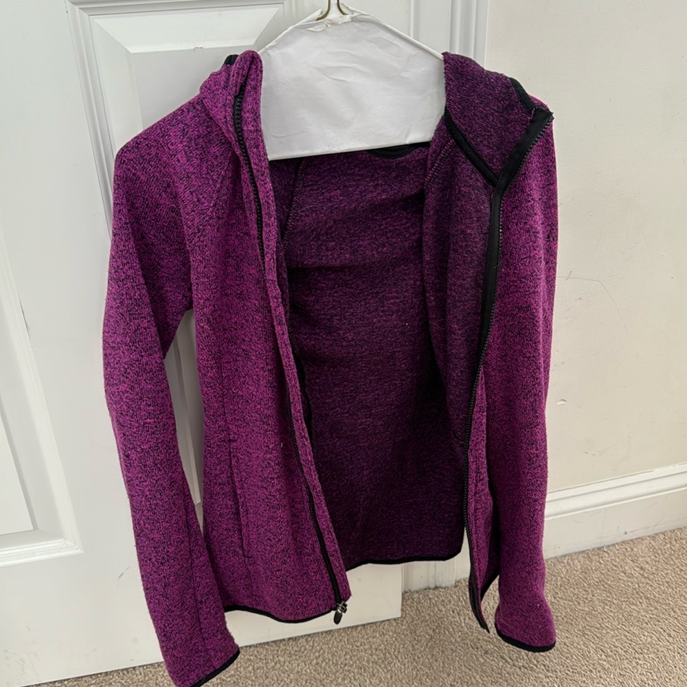 Pinkish purple zip up